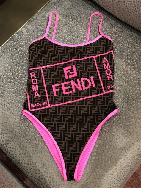 fendi women swimsuit|fendi neon bikini.